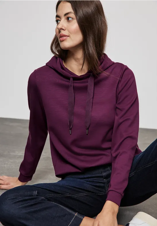 Street One Hoodie Mit Gerundetem Saum