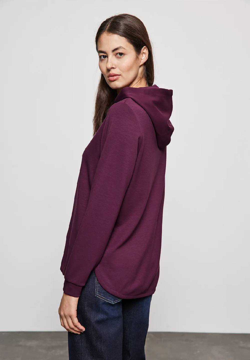 Street One Hoodie Mit Gerundetem Saum