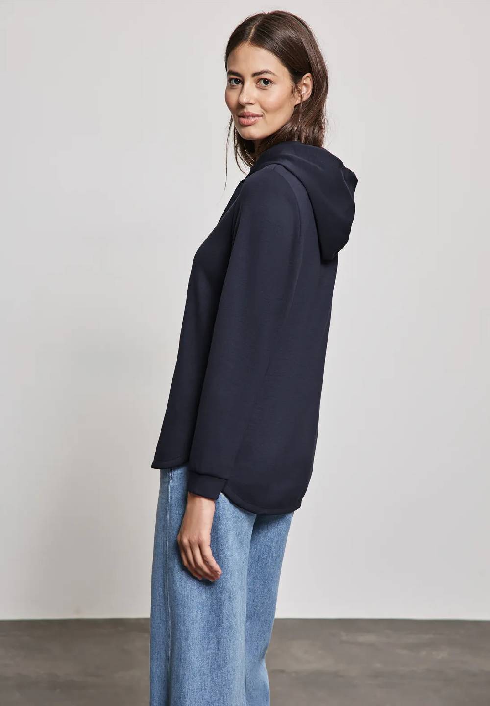 Street One Hoodie Mit Gerundetem Saum