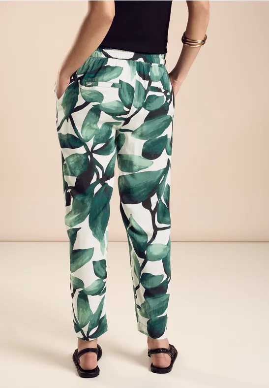 Street One Hose Mit Floralem Print - Style BONNY