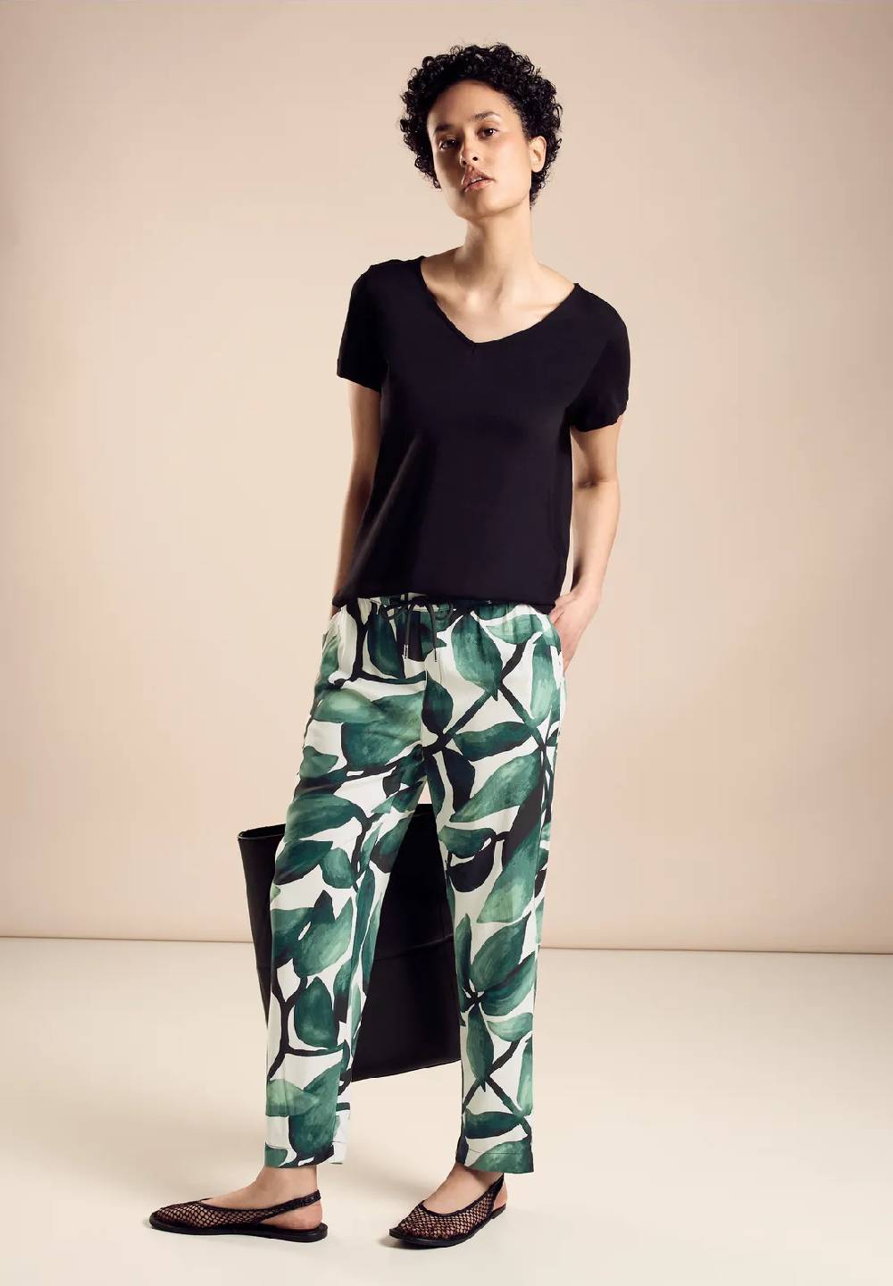 Street One Hose mit floralem Print - Style BONNY