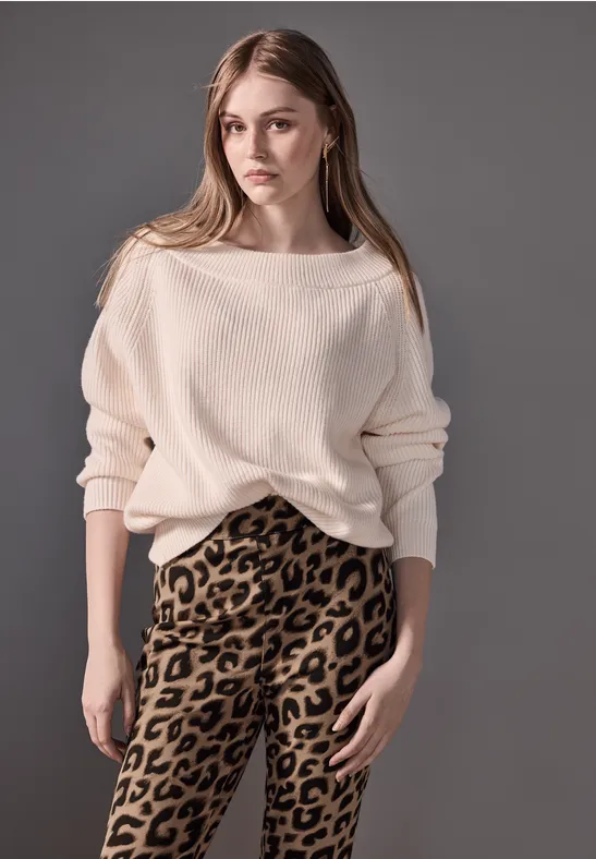 Street One Hose Mit Leo-Muster