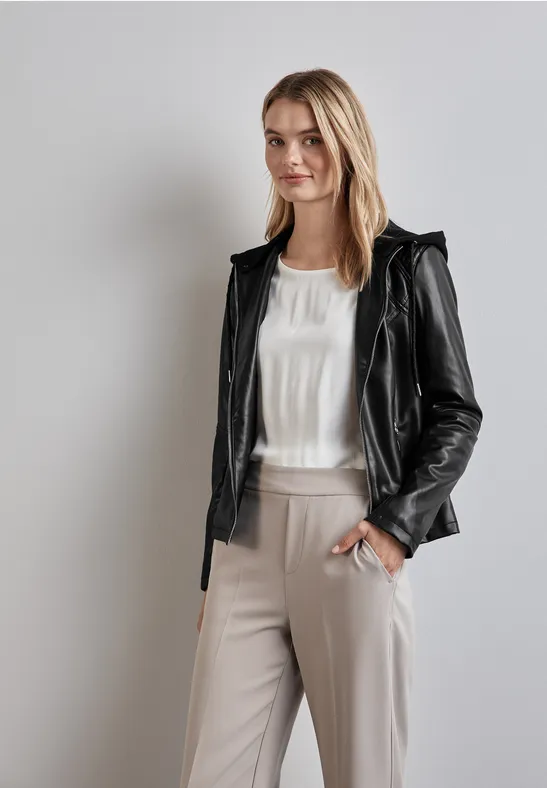 Street One Jacke In Leder-Optik