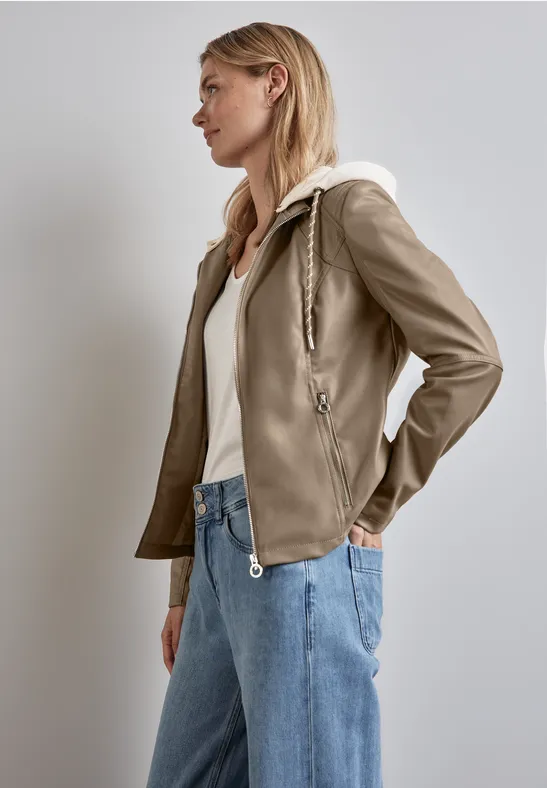 Street One Jacke In Leder-Optik