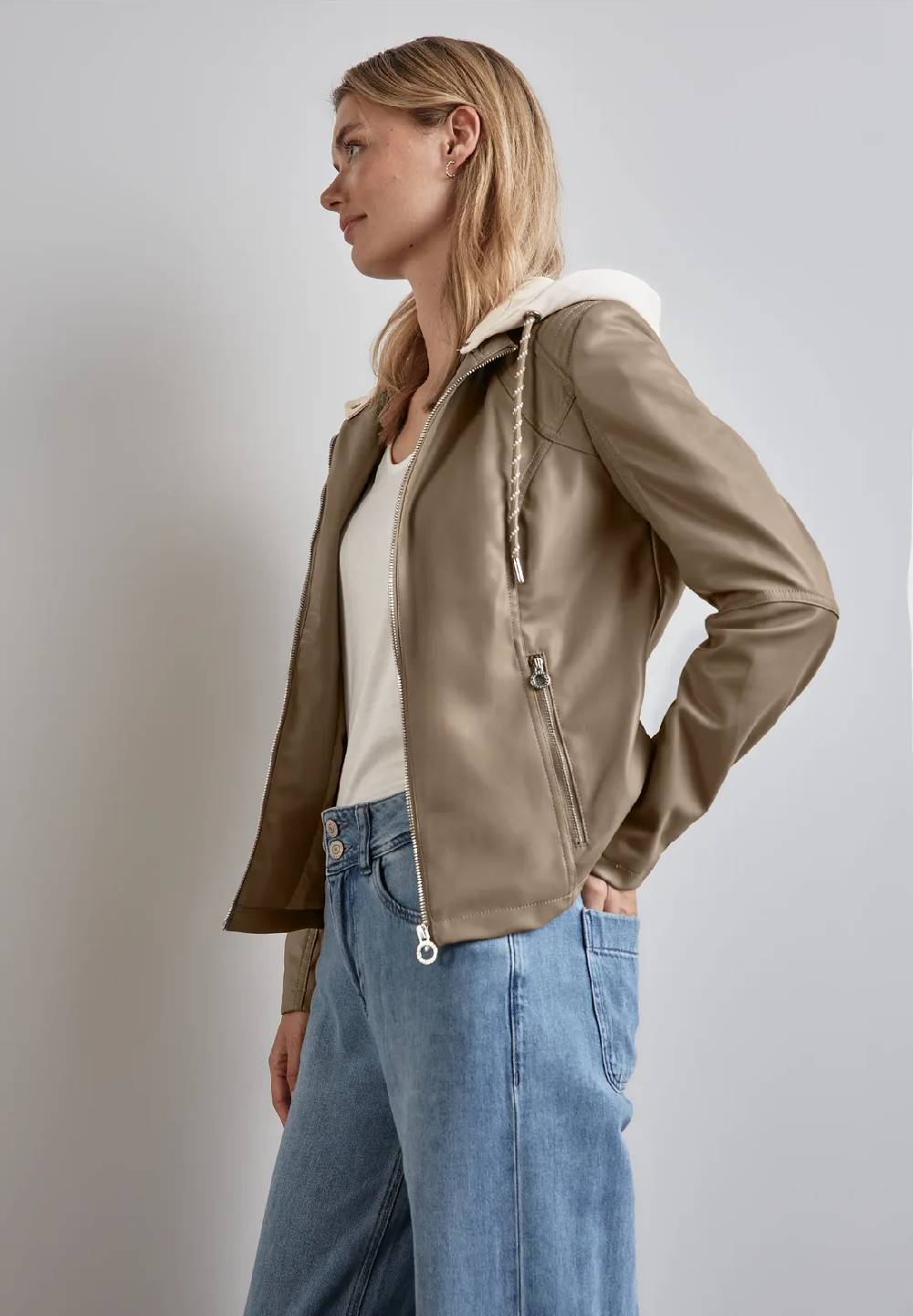 Street One Jacke in Leder-Optik