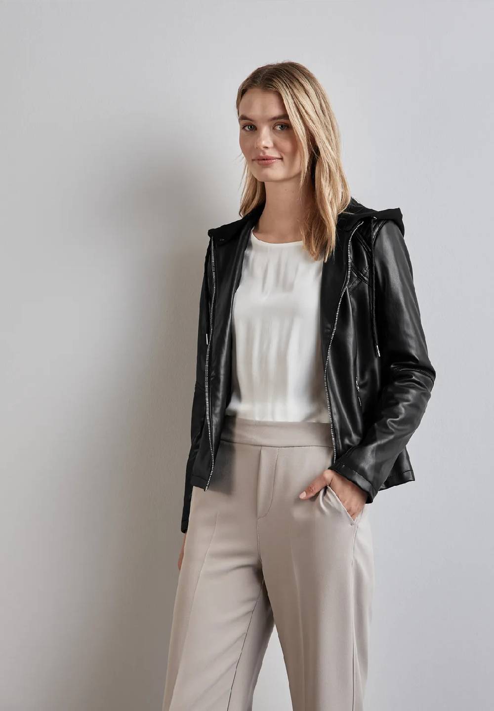 Street One Jacke in Leder-Optik