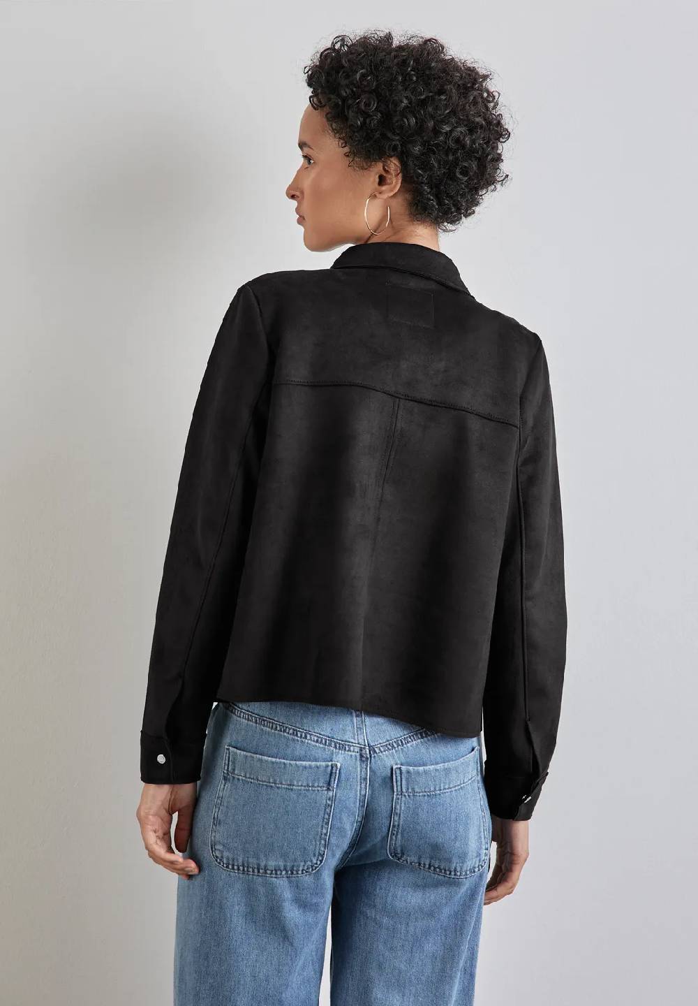 Street One Jacke In Velours-Optik