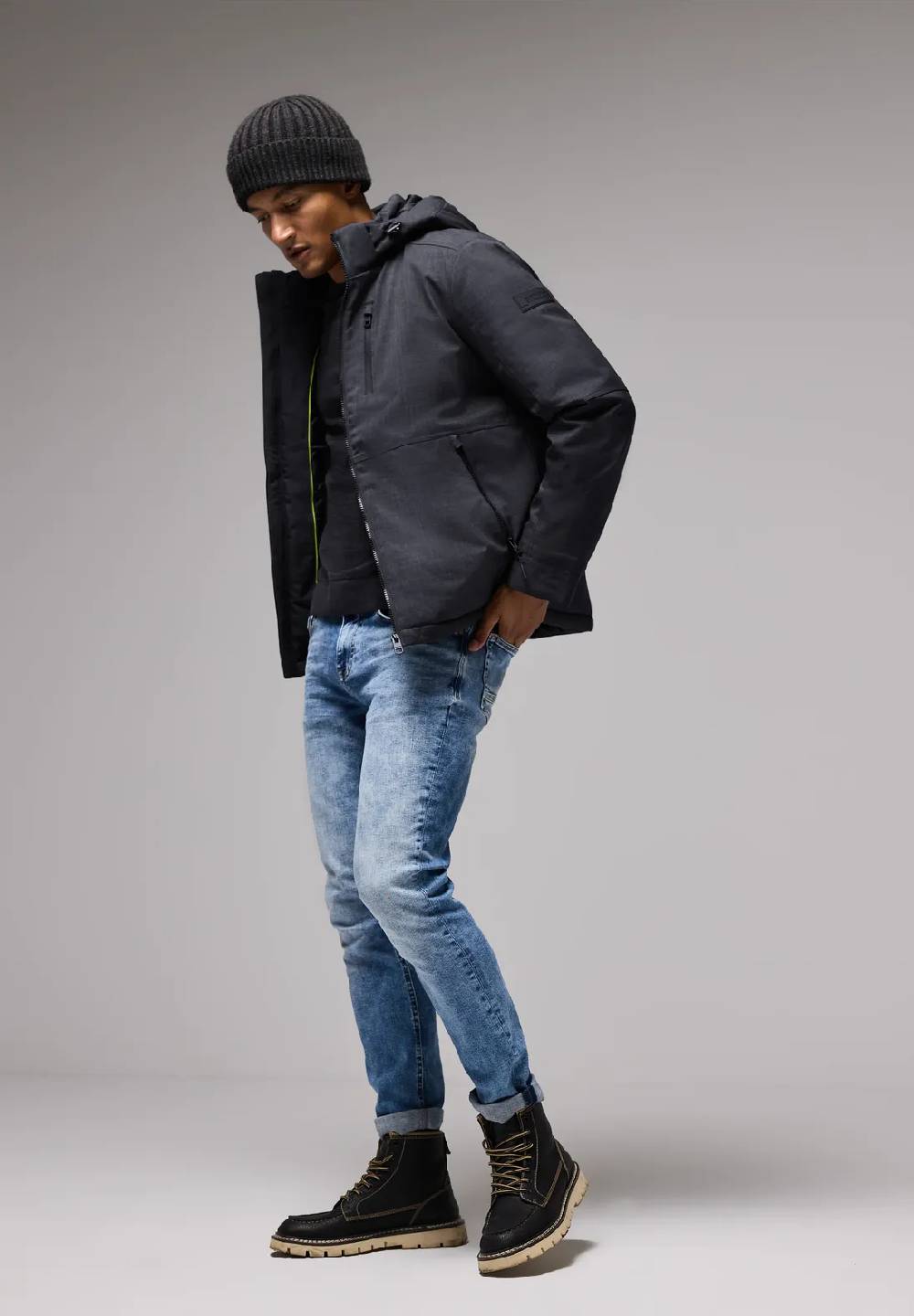 Street One Jacke mit abnehmbarer Kapuze