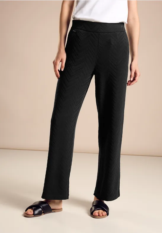 Street One Jacquard Hose Im Casual Fit
