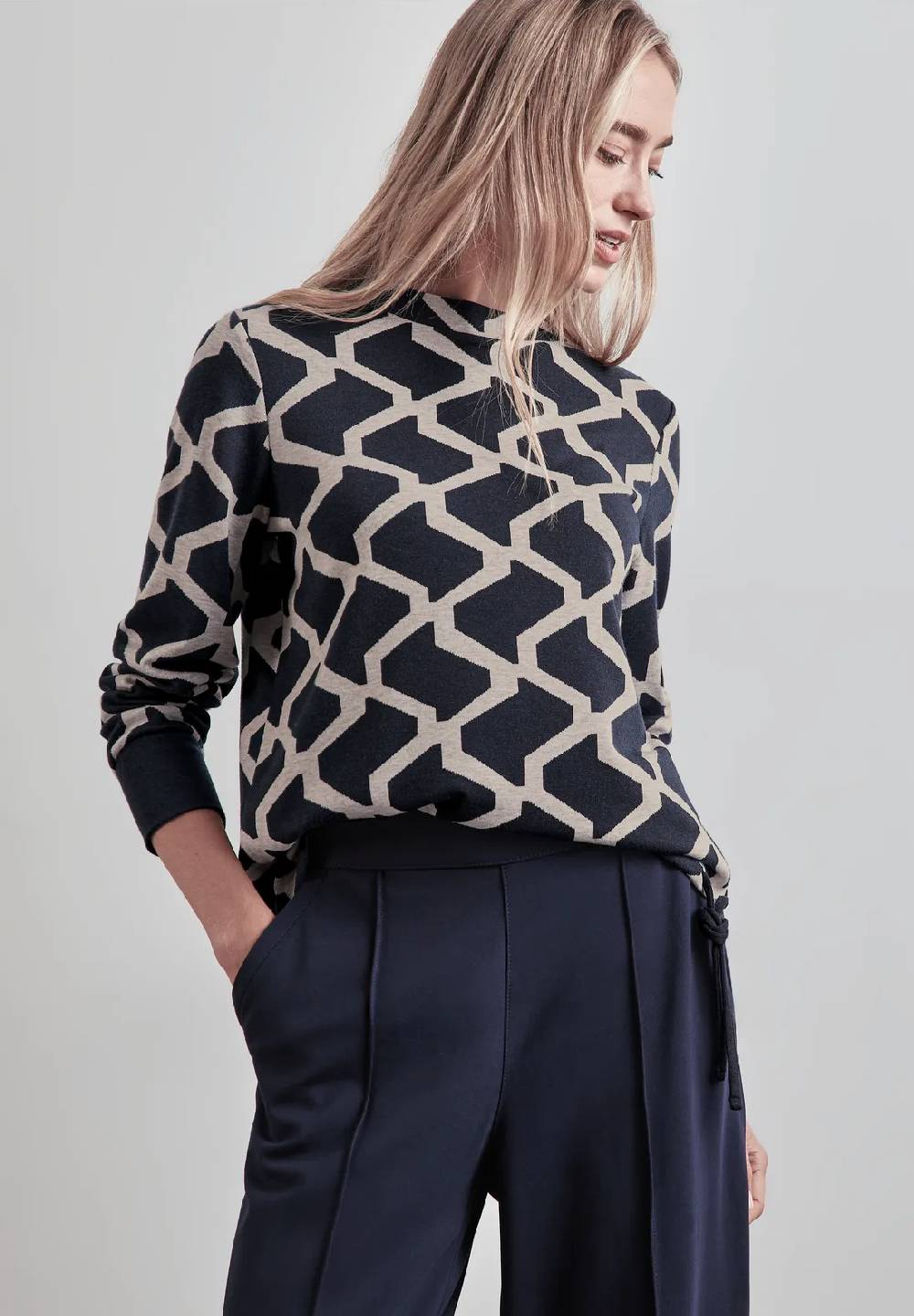 Street One Jaquard Langarmshirt