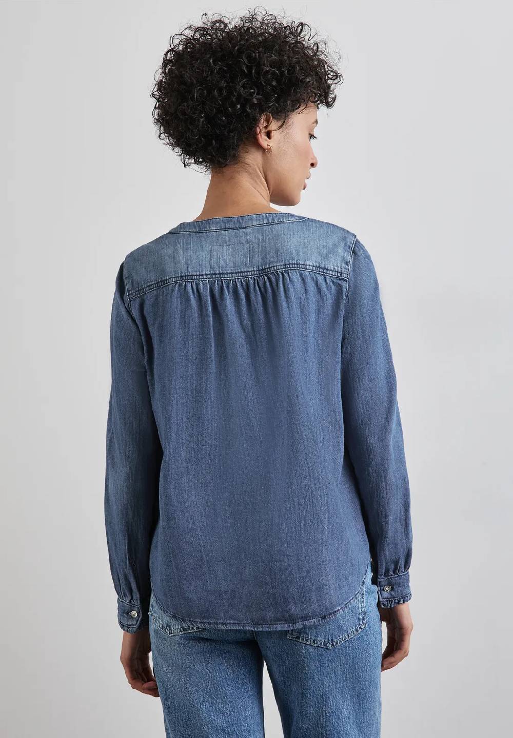 Street One Jeans-Bluse Mit Rüschen