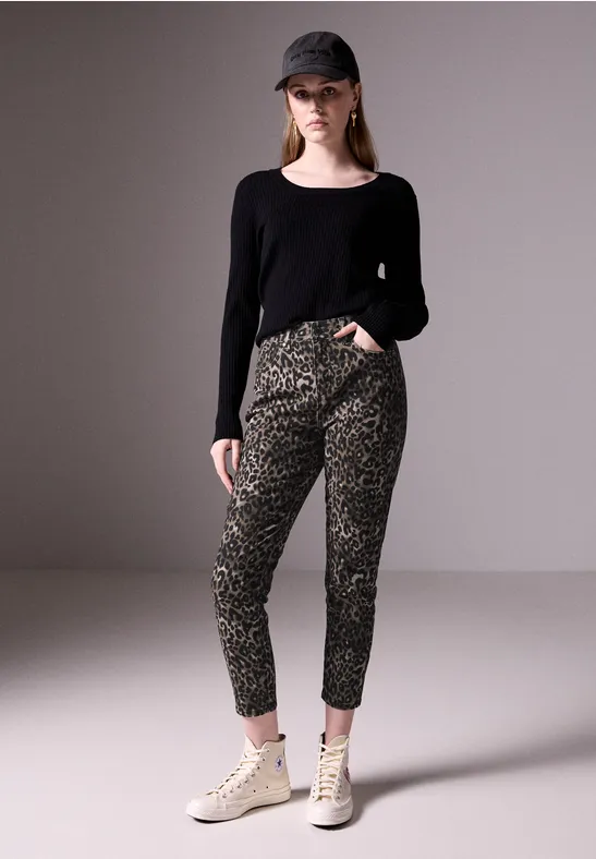 Street One Jeans Mit Leo-Print