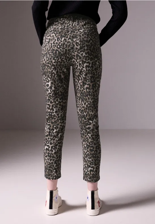 Street One Jeans Mit Leo-Print