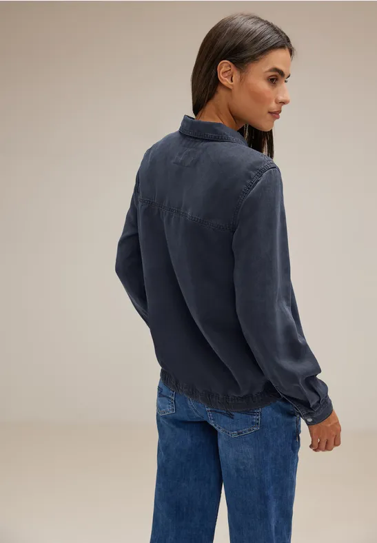 Street One Jeansbluse Mit Gummibund