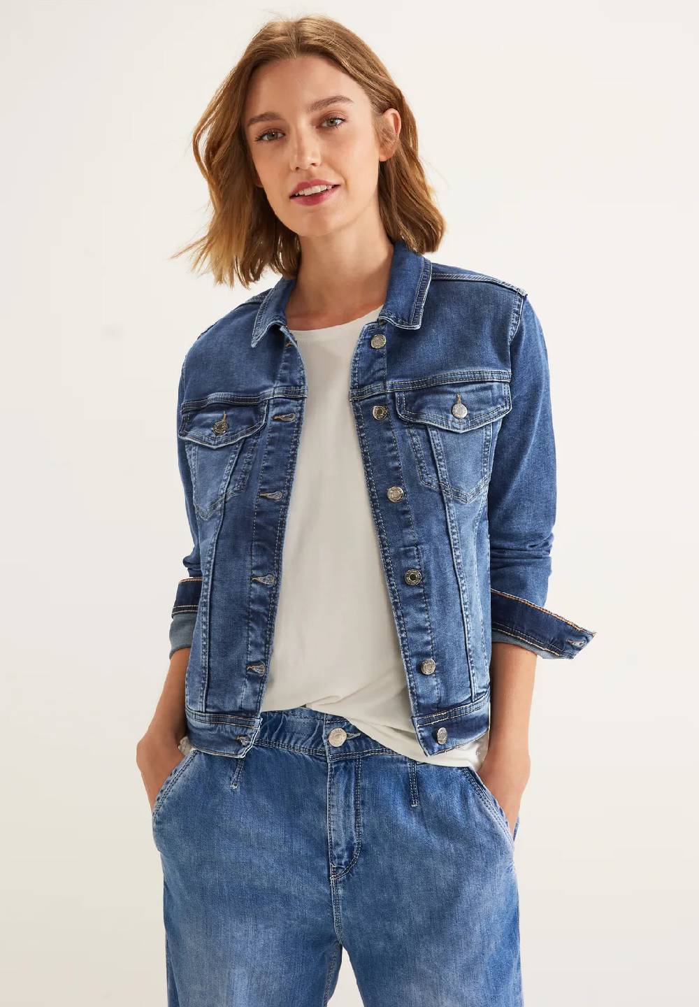 Street One Jeansjacke in Blau