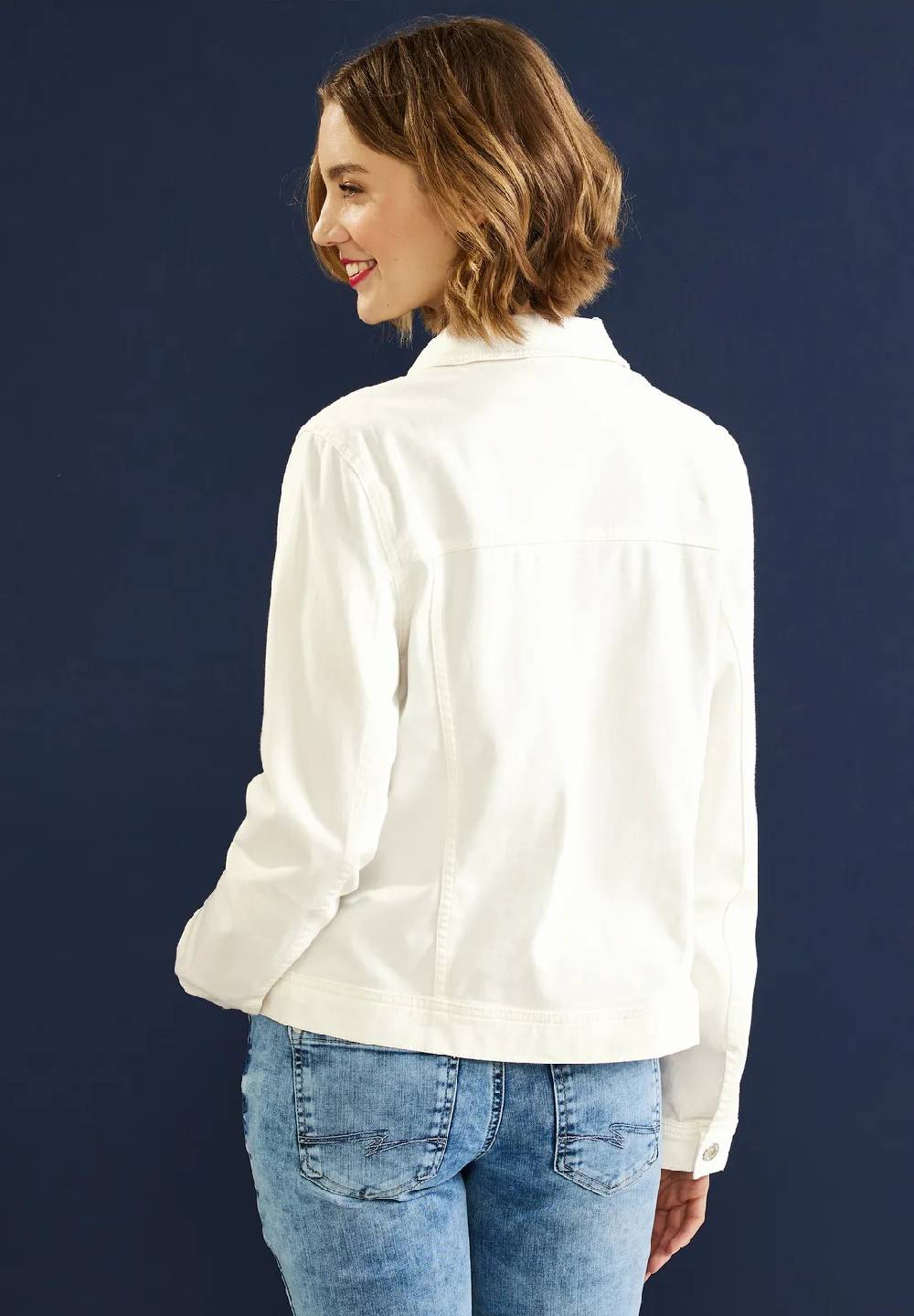 Street One Jeansjacke In Ecru