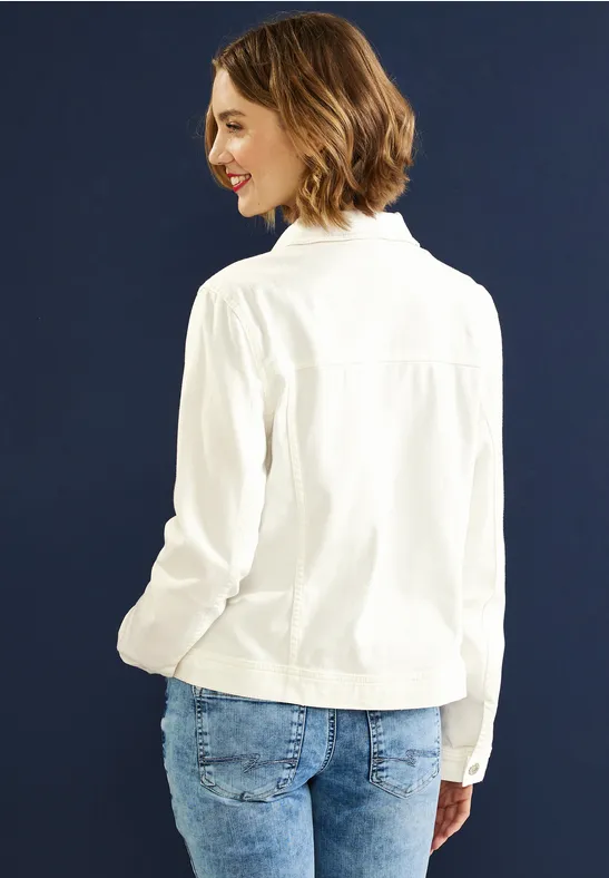 Street One Jeansjacke In Ecru