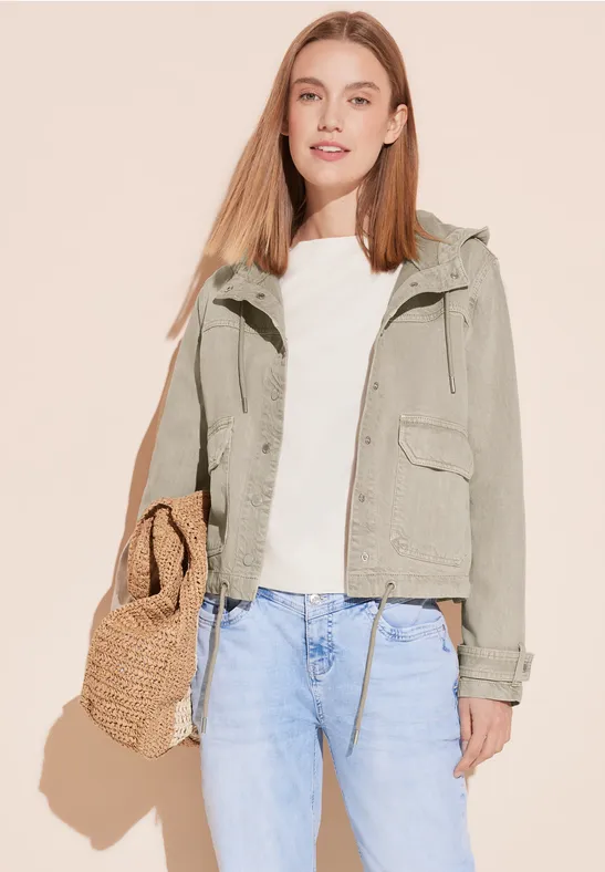 Street One Jeansjacke Mit Kapuze