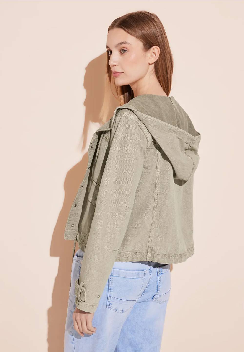 Street One Jeansjacke Mit Kapuze