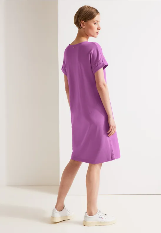 Street One Jersey Kleid In Unifarbe
