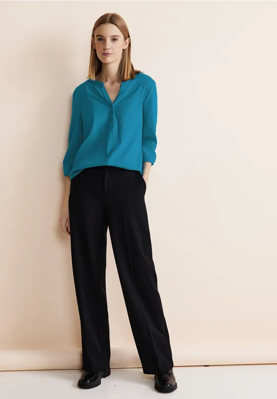 Street One Jersey Shirt In Unifarbe