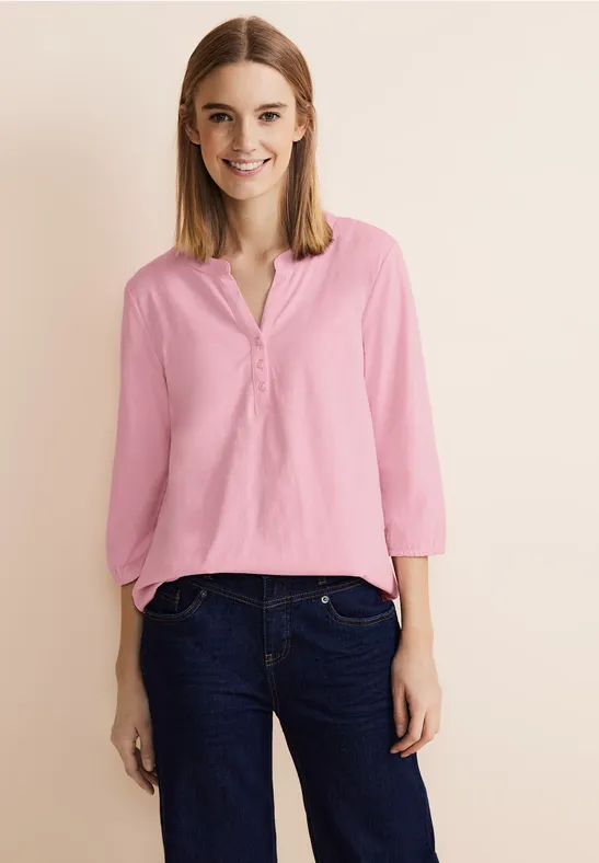 Street One Jersey Shirt In Unifarbe