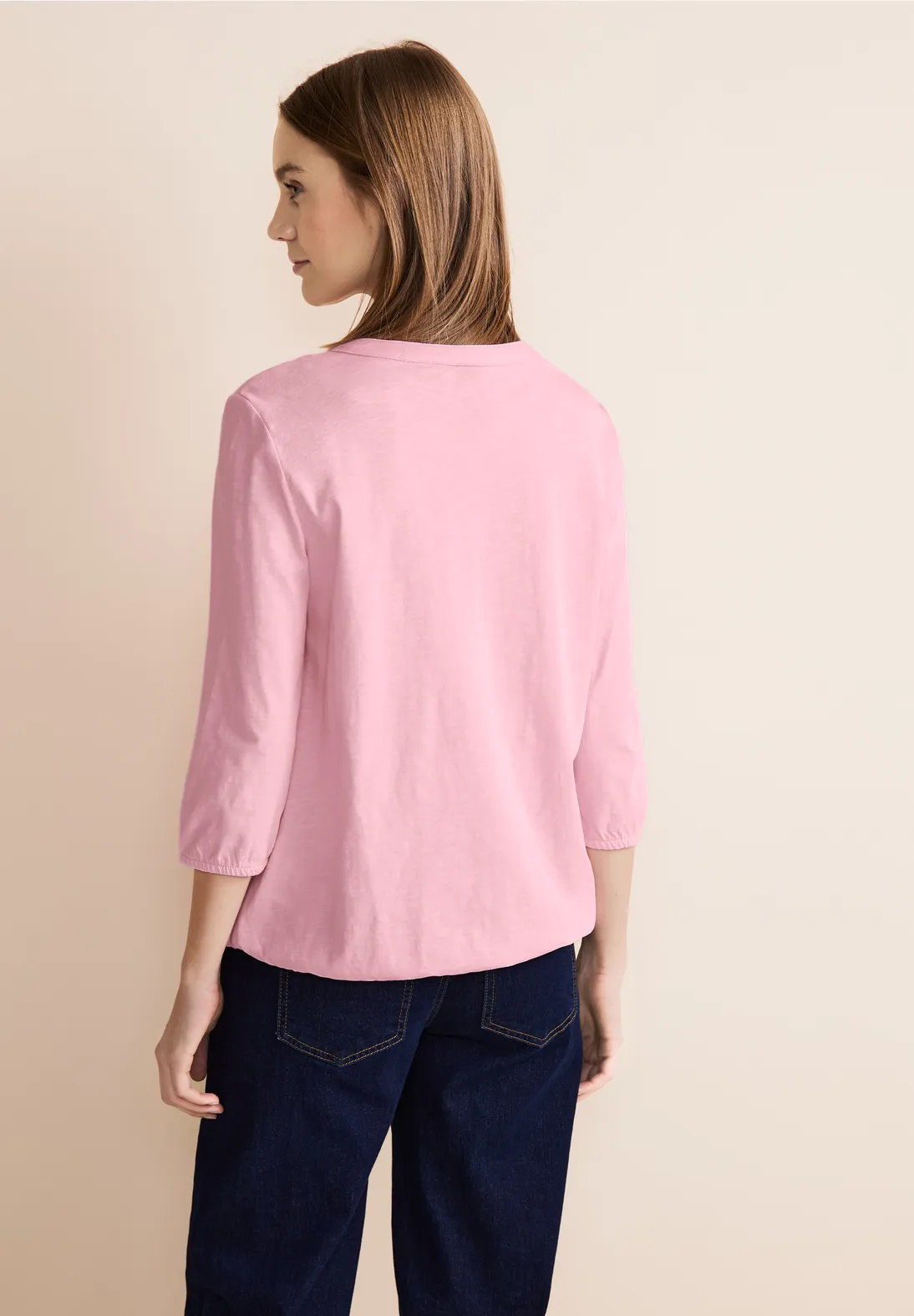 Street One Jersey Shirt In Unifarbe