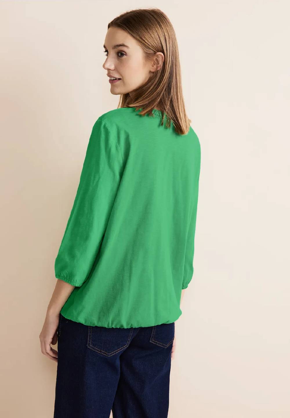 Street One Jersey Shirt In Unifarbe