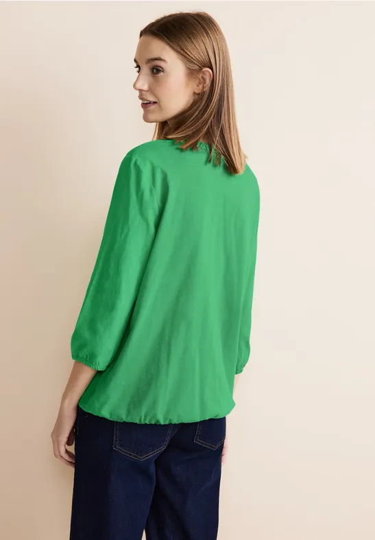 Street One Jersey Shirt In Unifarbe