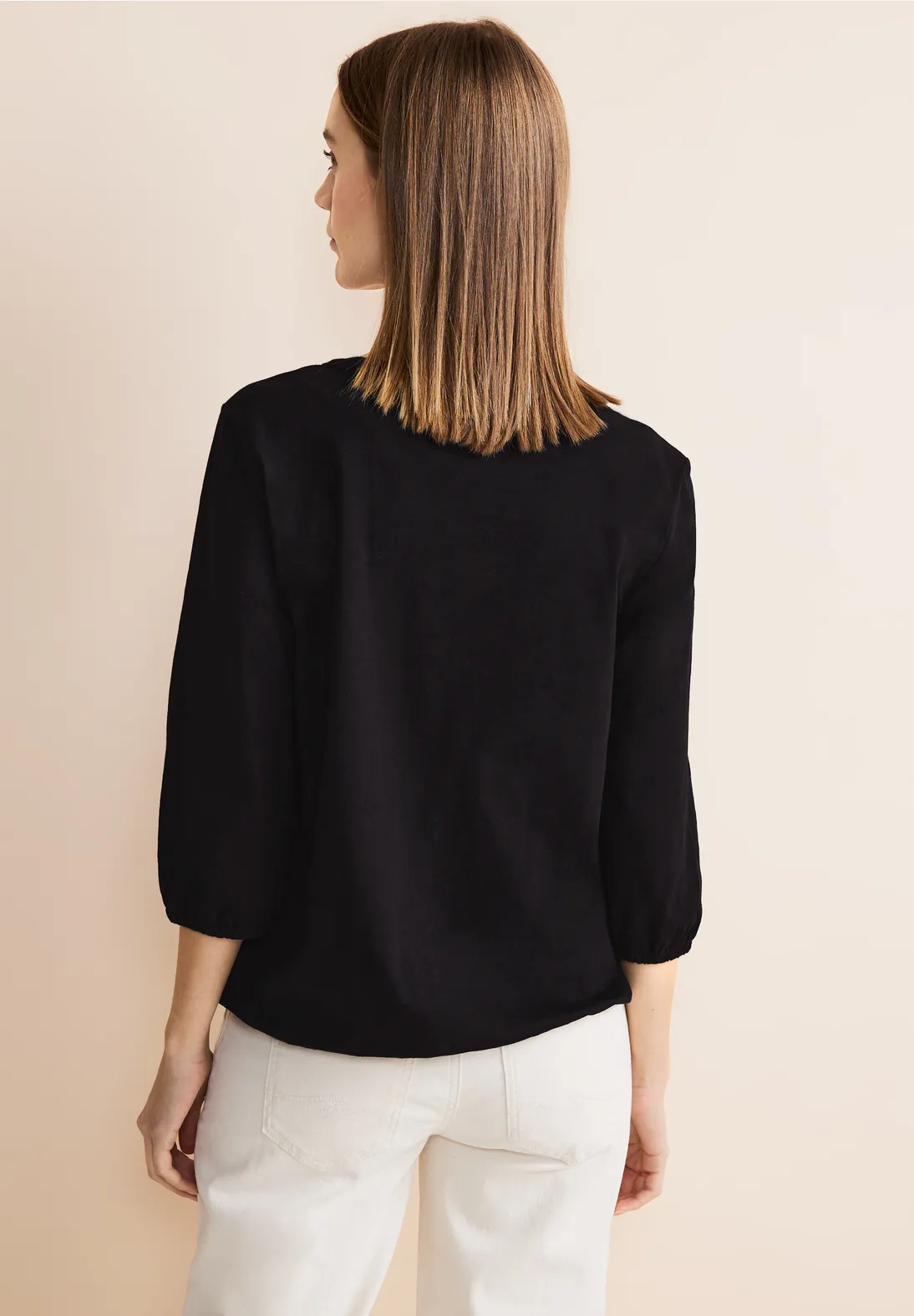 Street One Jersey Shirt In Unifarbe