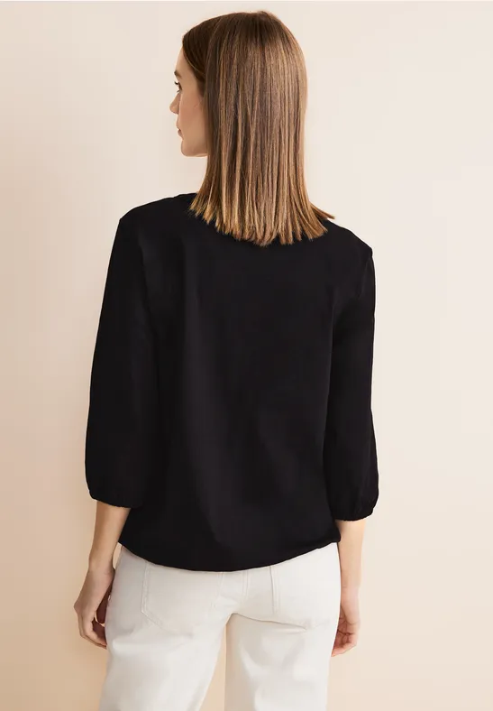 Street One Jersey Shirt In Unifarbe