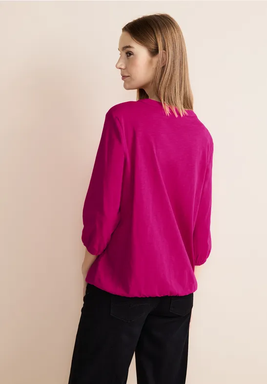 Street One Jersey Shirt In Unifarbe