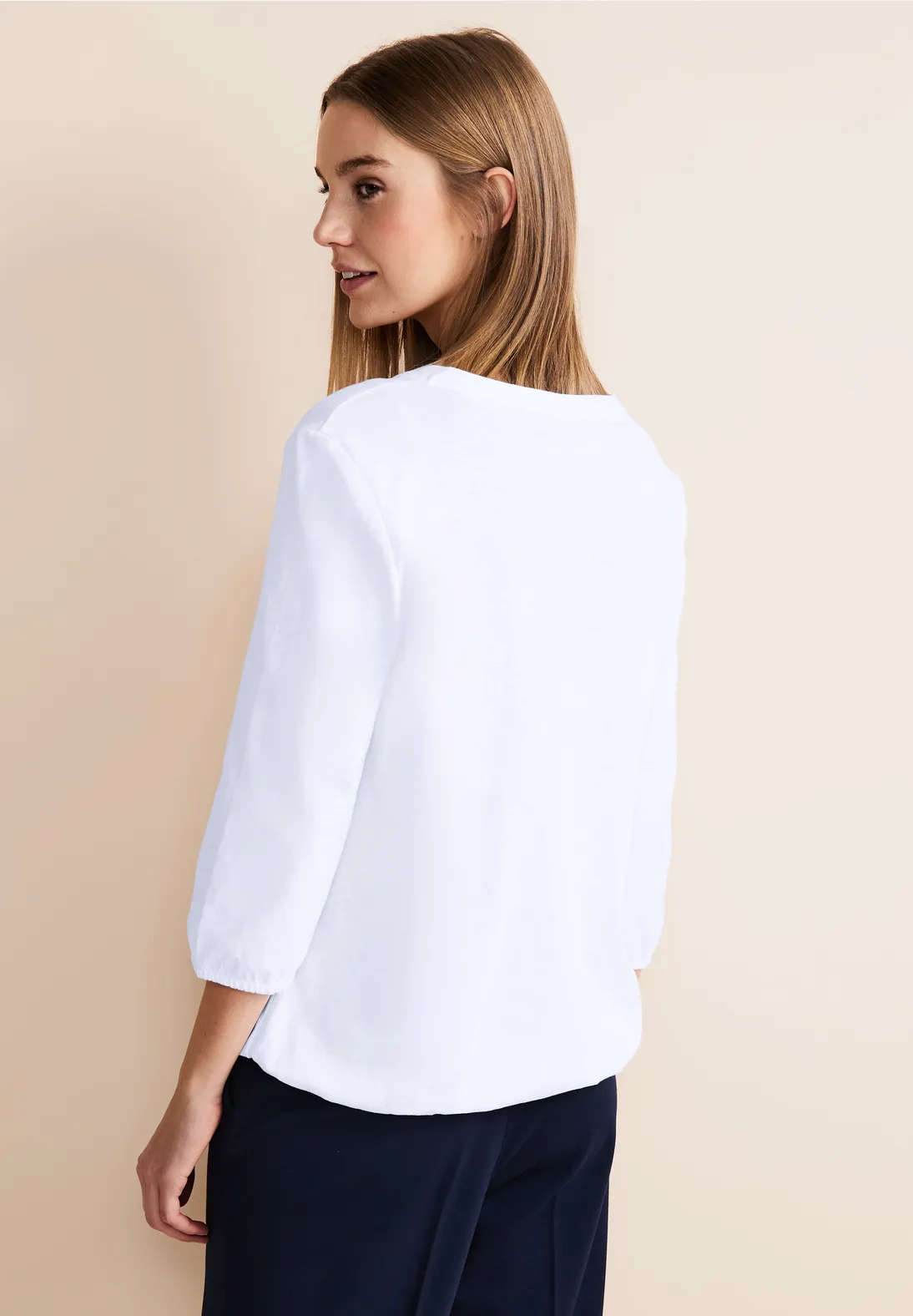 Street One Jersey Shirt In Unifarbe