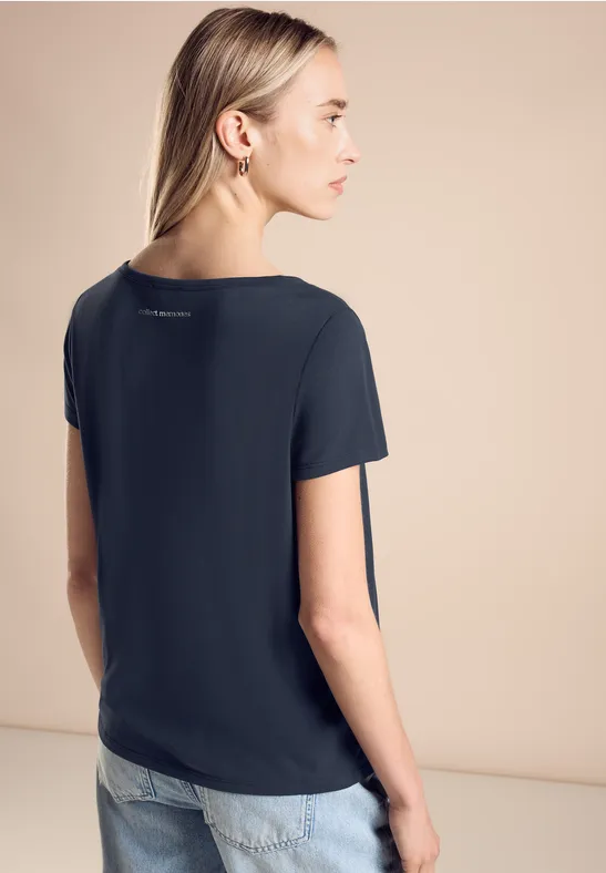 Street One Jersey T-Shirt Mit Wording