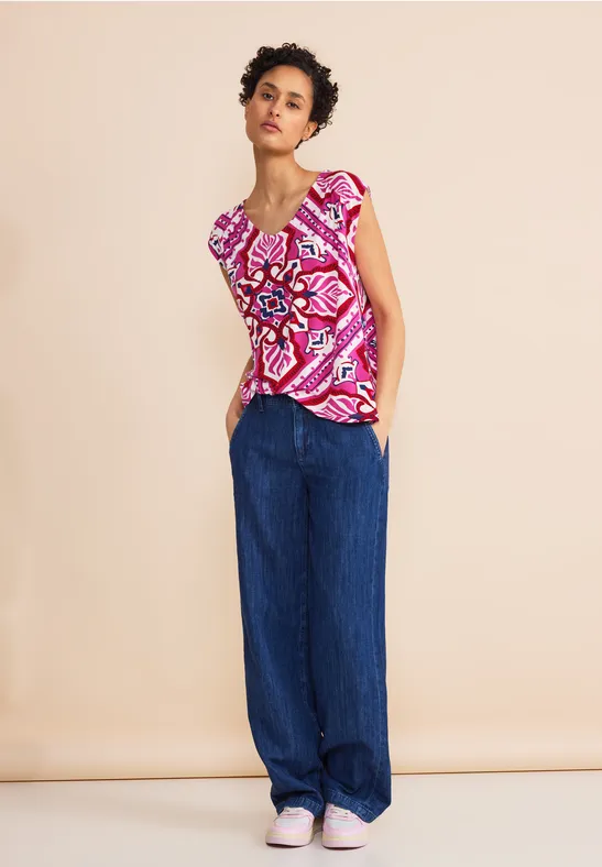 Street One Jersey Top Mit Print