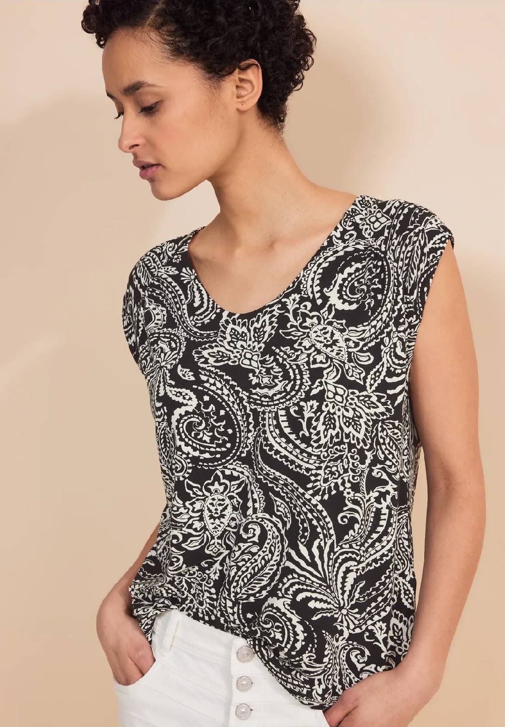 Street One Jersey Top mit Print