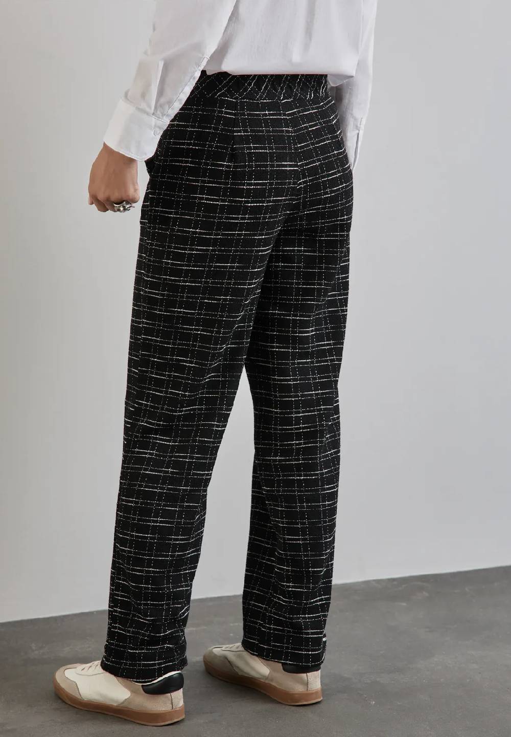 Street One Karierte Bouclé Hose