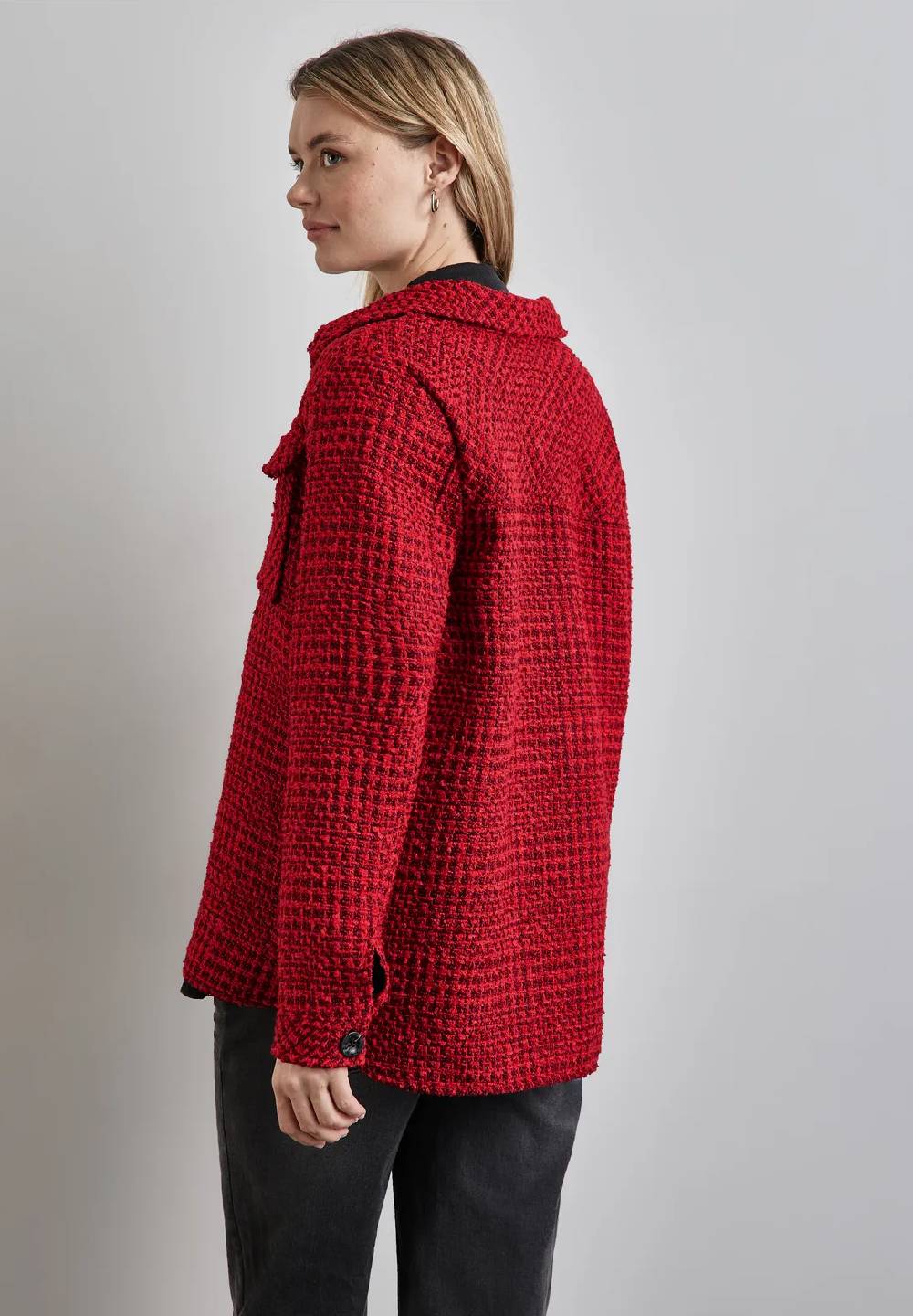 Street One Karierte Bouclé Jacke