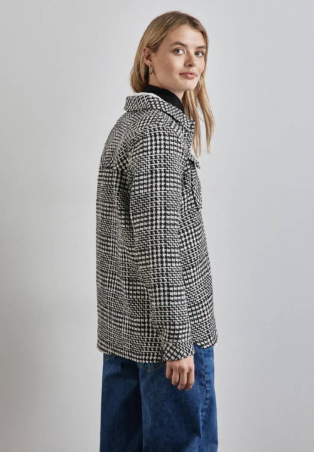 Street One Karierte Bouclé Jacke