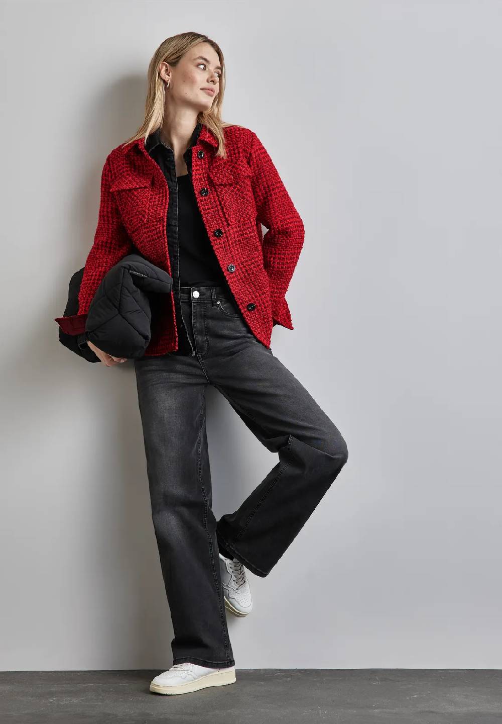 Street One Karierte Bouclé Jacke