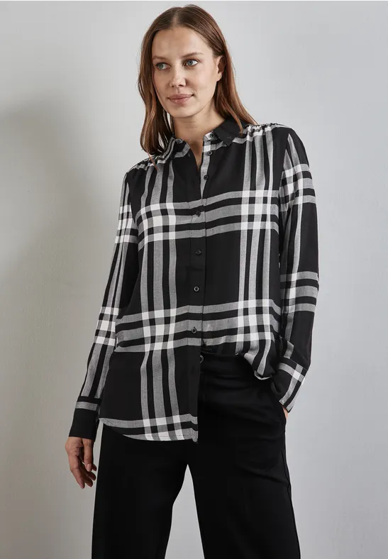 Street One Karierte Longblouse