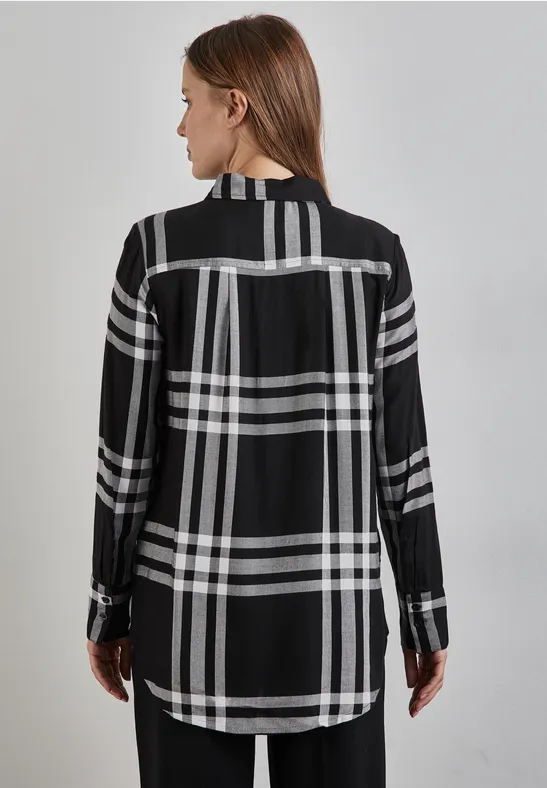 Street One Karierte Longblouse