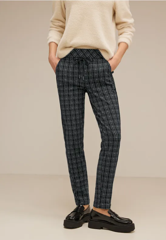 Street One Karierte Loose Fit Hose - Style BONNY
