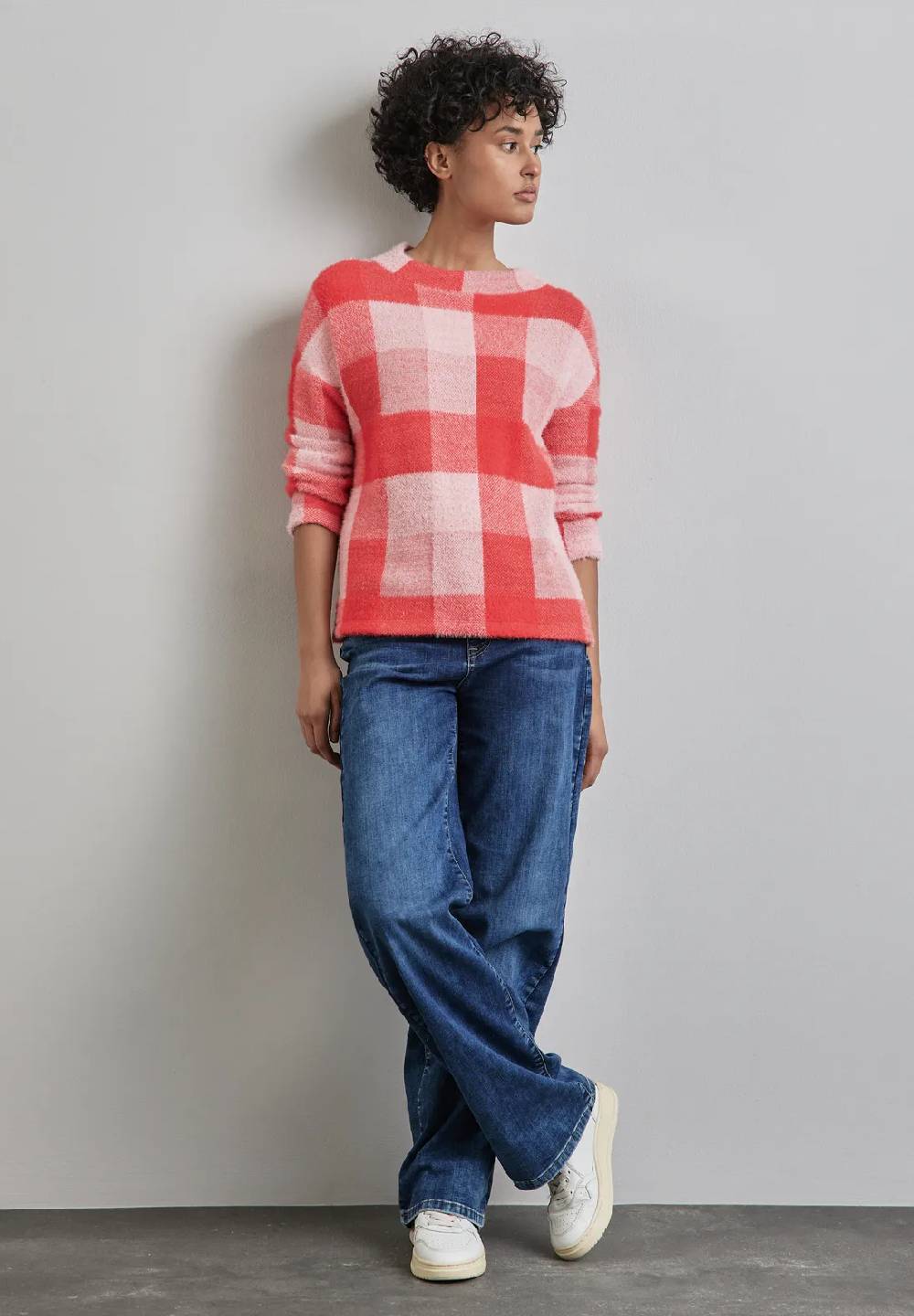 Street One Kariertes Turtleneck Shirt