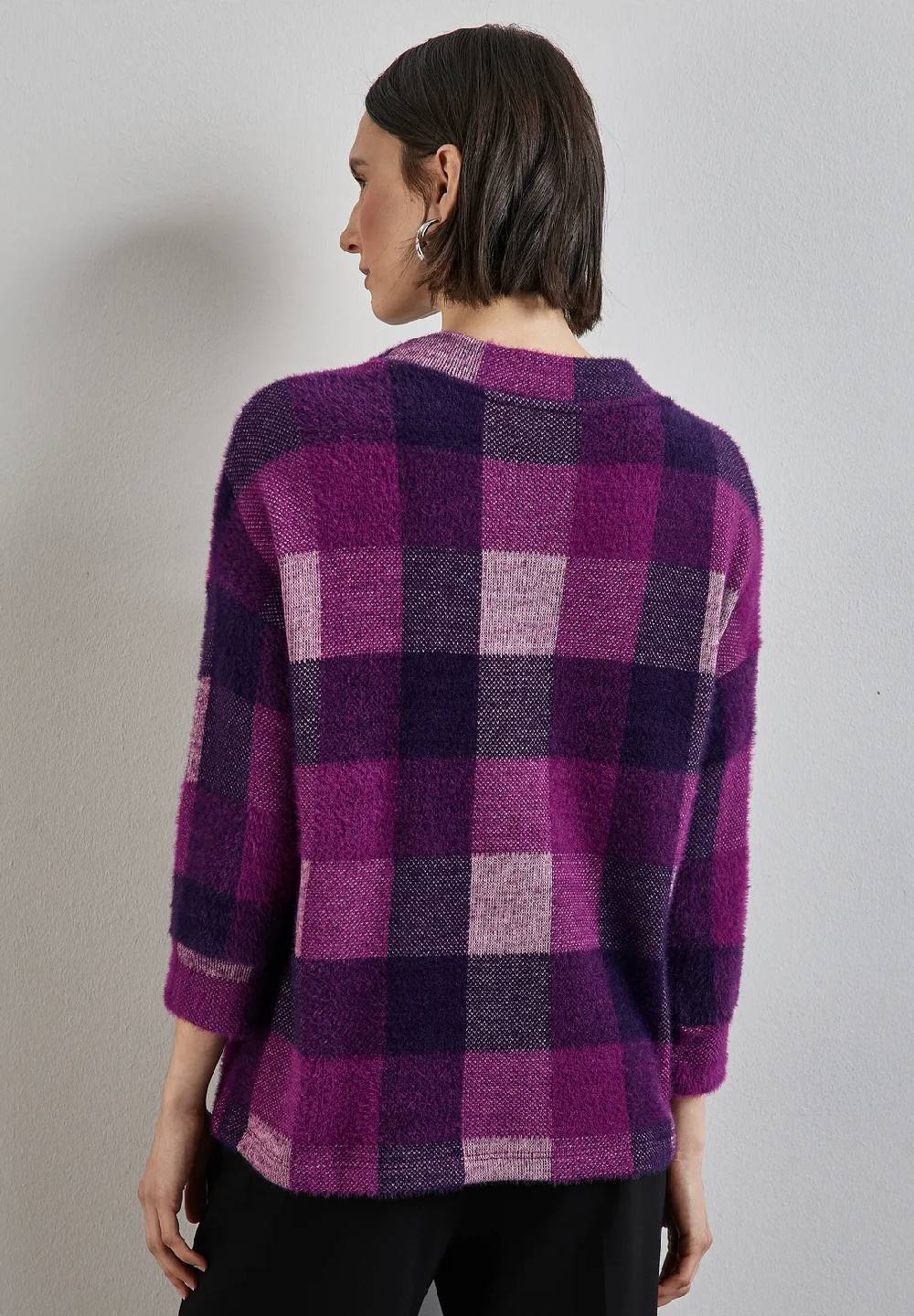 Street One Kariertes Turtleneck Shirt