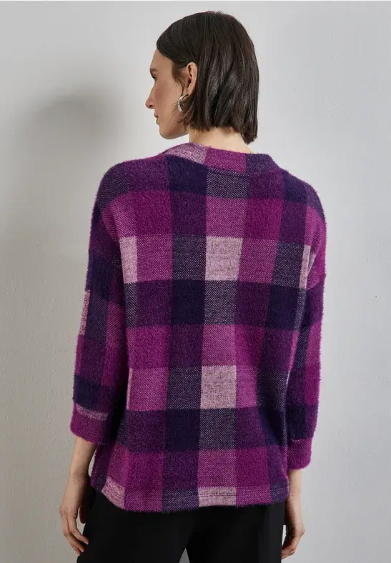 Street One Kariertes Turtleneck Shirt