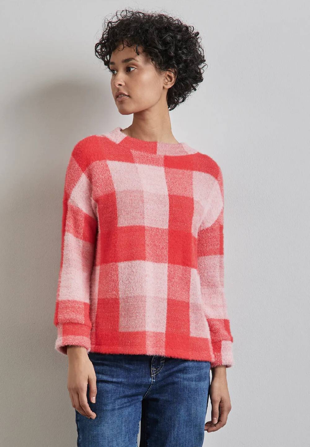 Street One Kariertes Turtleneck Shirt