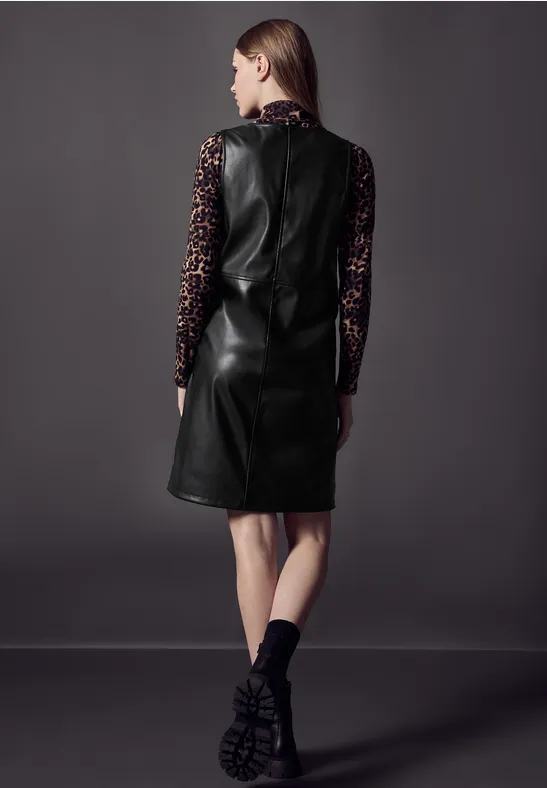 Street One Kleid In Leder-Optik