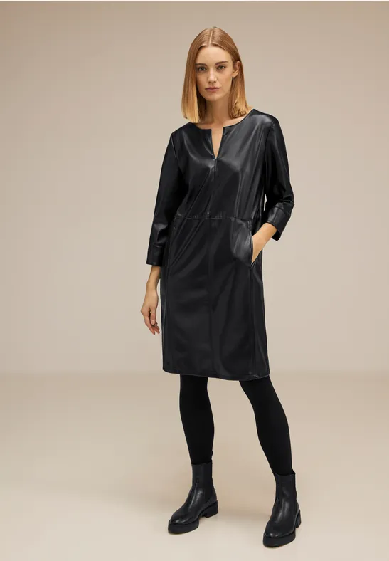 Street One Kleid In Lederoptik