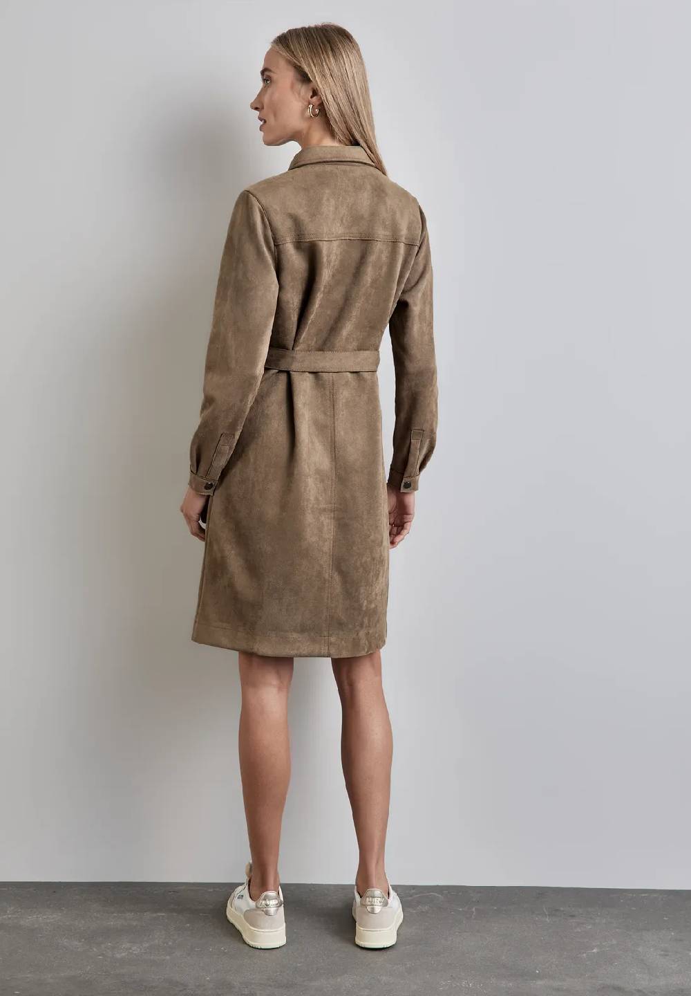 Street One Kleid In Velours-Optik